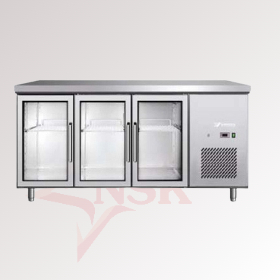 Undercounter Refrigerator with Glass Doors